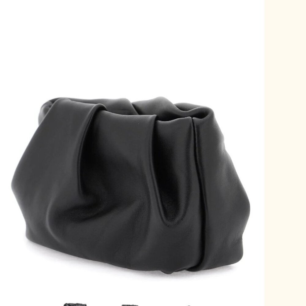 BURBERRY Black Rose Soft Leather Clutch Gold Chain & BURBERRY Dust Bag NWT - Picture 14 of 16